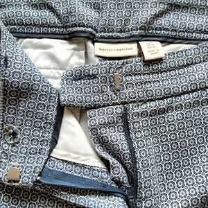 Mercer & Madison Ankle Pants Light Blue Pattern Size 6